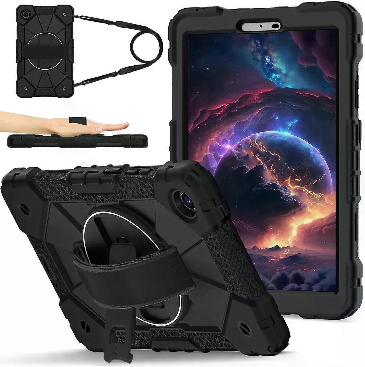 Shockproof Protective Case for Lenovo Tab One 8.7 inch 2025 / Tab K9 8.7" 2025 TB305XU TB305FU Tablet Cover with Pencil Holder Rotatable Kickstand Han