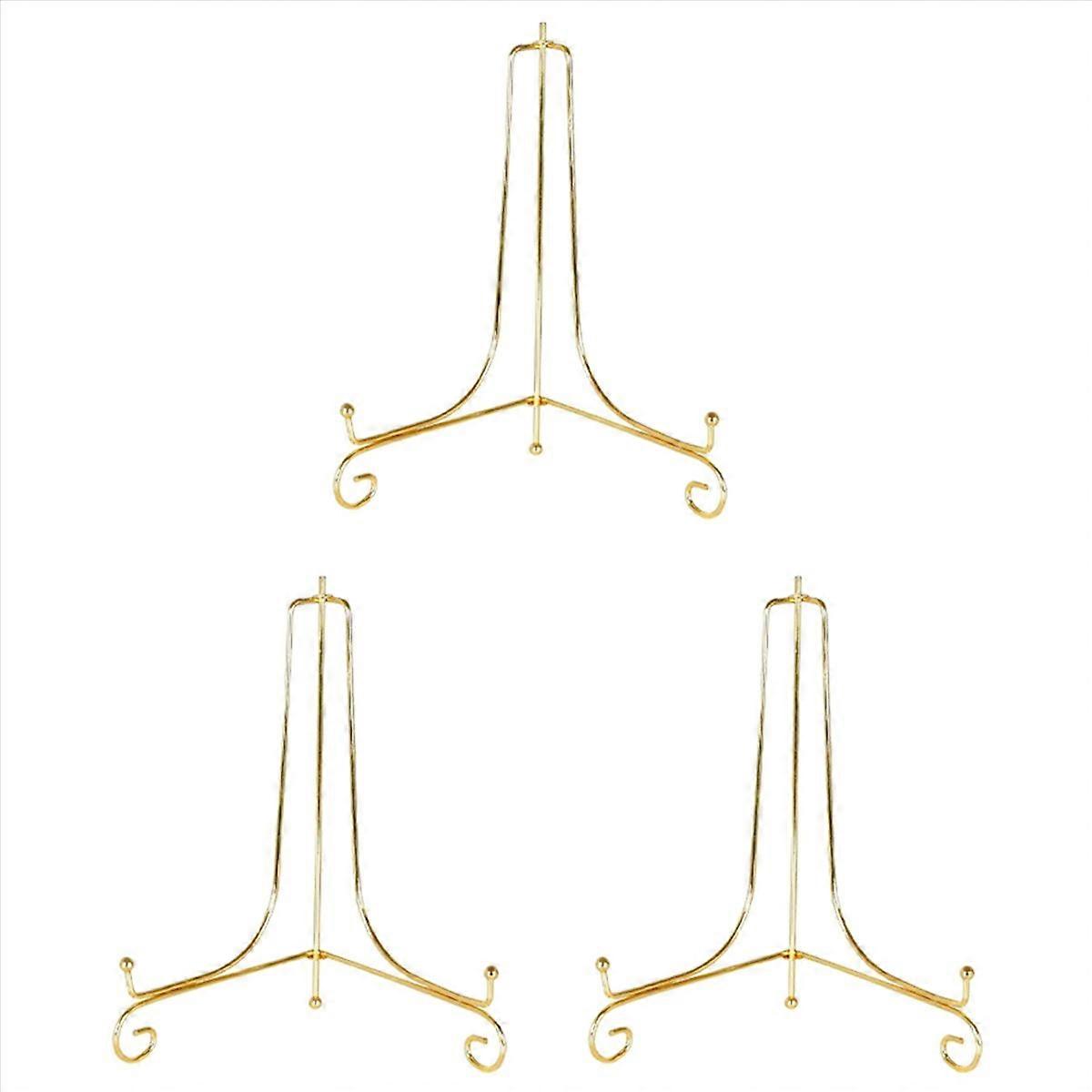 מעמד תצוגה זהב סוגר יצירה מחזיק ספר קערת הדום תמונה מסגרת צלחת מתלה כן ציור