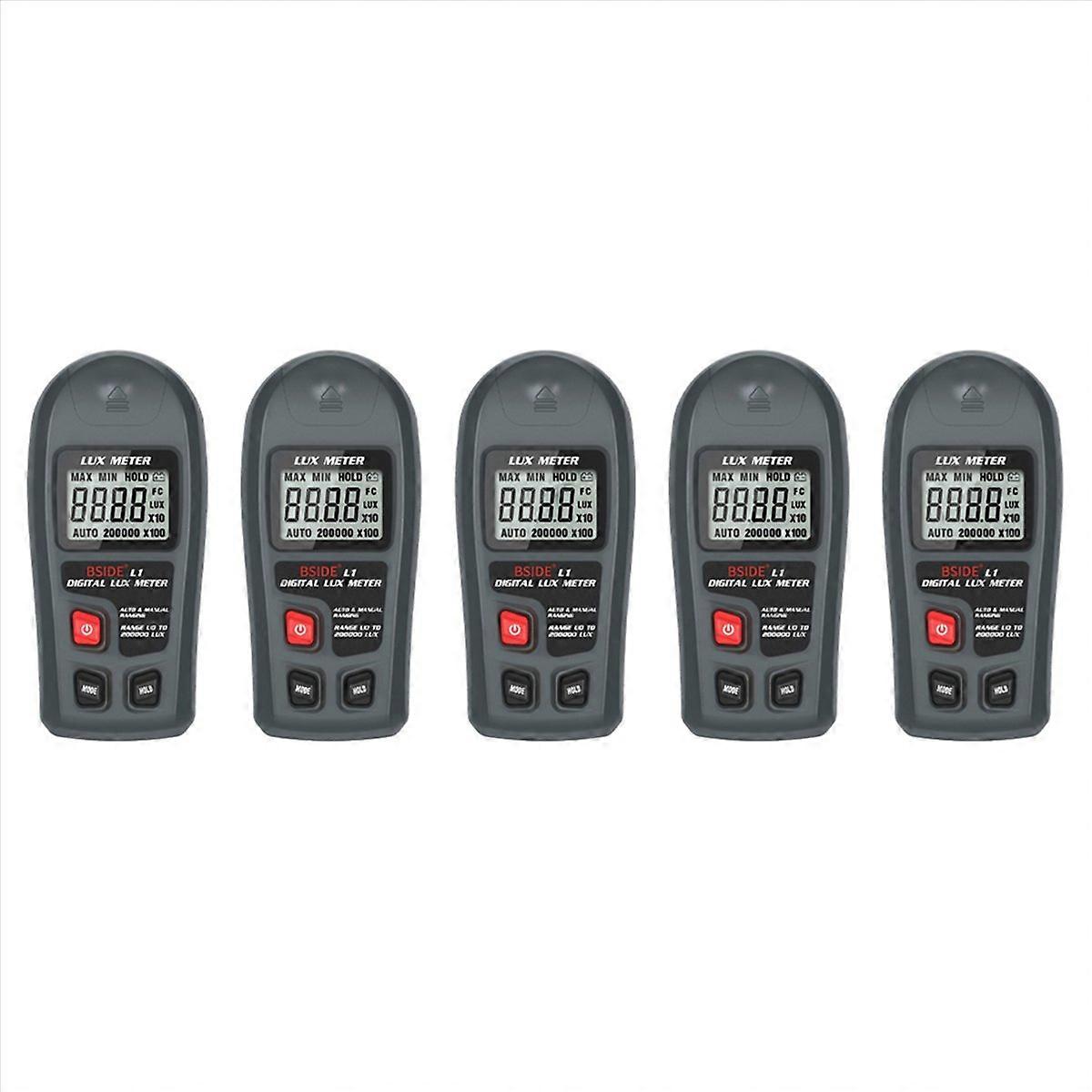 5X L1 Lux Meter Digital Illuminometer 0-200,000lux LCD Pocket Light Meter Lux/FC Measure Tester Sens