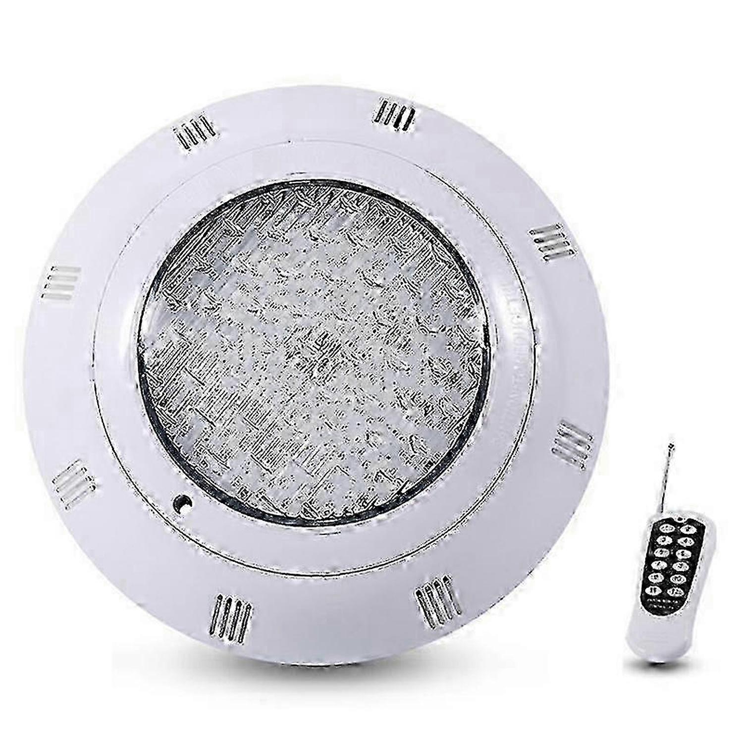 リモート付き 35W RGB LED プール ライト - 屋外用 IP68 防水マルチカラー スイミング プール照明