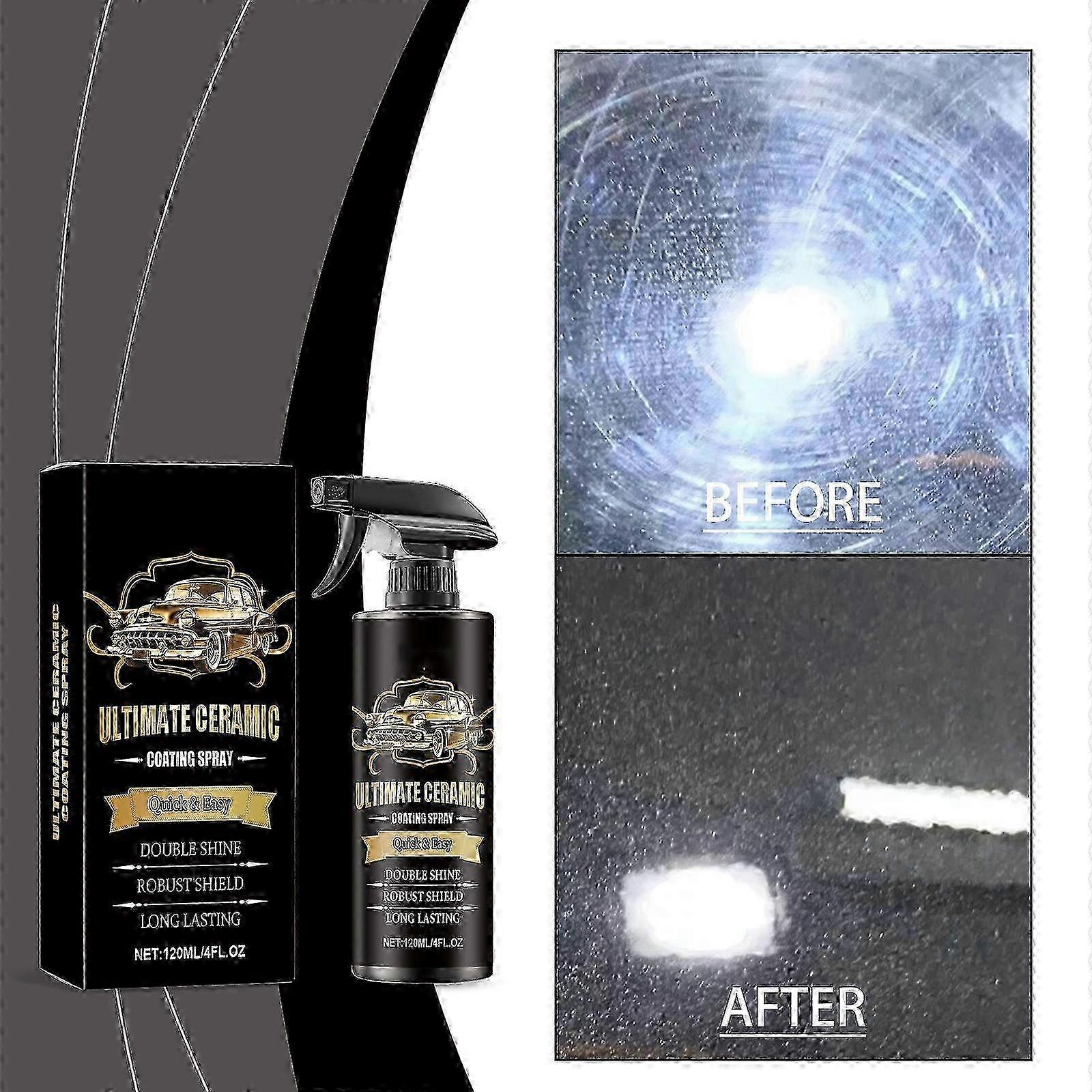 2025 Car Coating Agent Paint Waxing Avoid-fouling Brightening Crystal Plating Water-repellent Spray Universal For The Whole 120ml