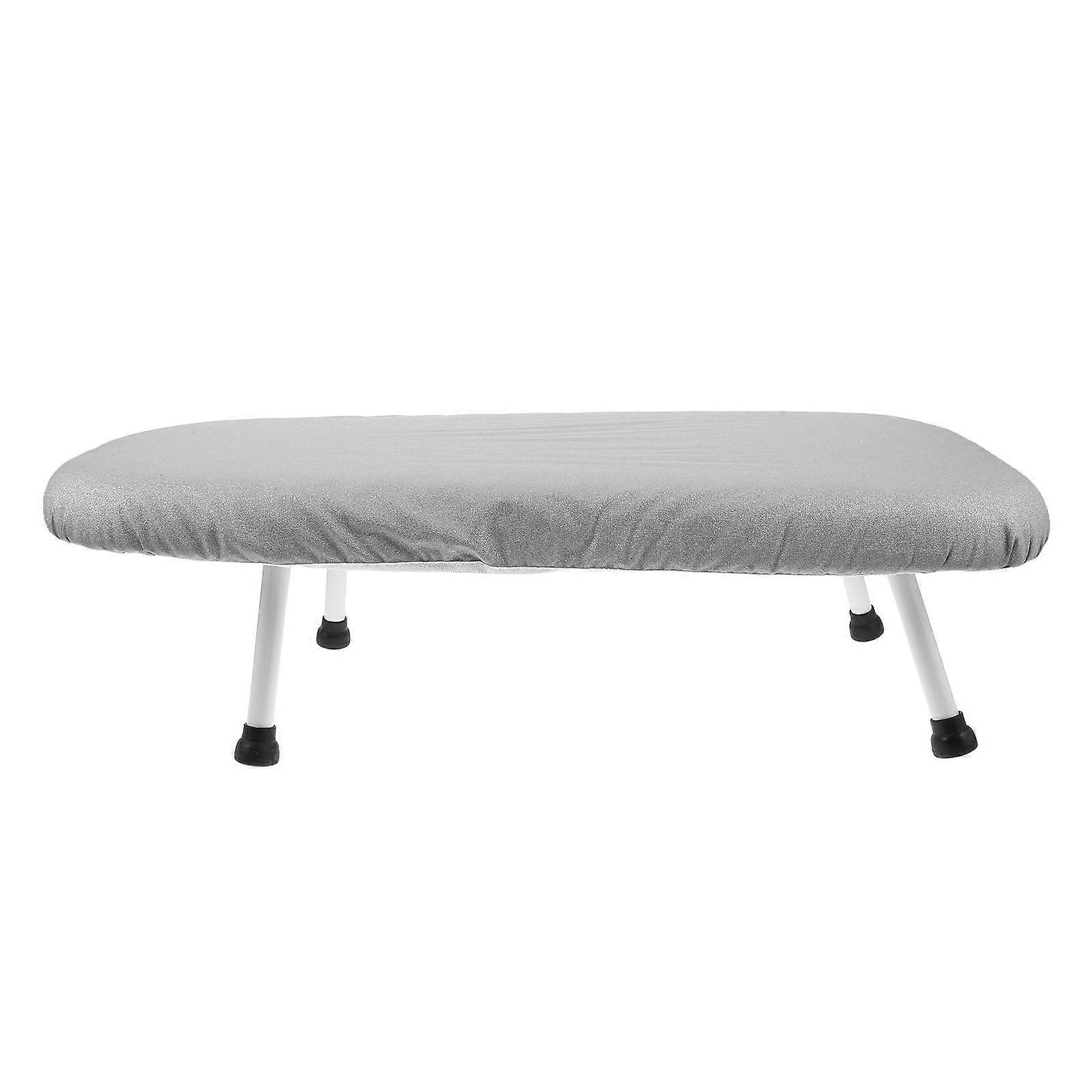 Tabletop Ironing Board with Foldable Legs: Compact Space Saving Mini Desktop Ironing Board with Cotton Cover for Travel Small Apartments