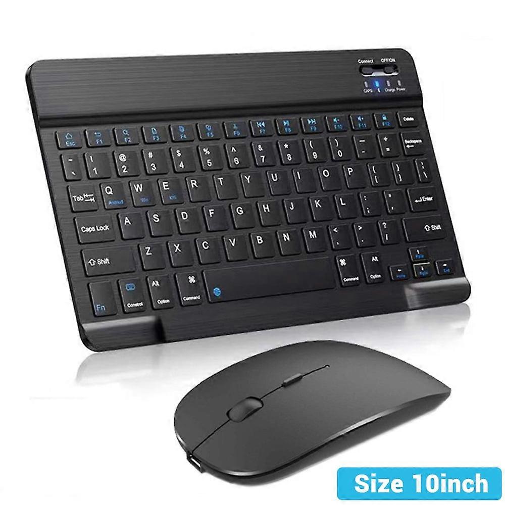Bluetooth Wireless Keyboard & Mouse Combo for Android iOS, Compatible with Samsung, Xiaomi Tablet, iPad Air Pro Mini, Russian Korean Layout