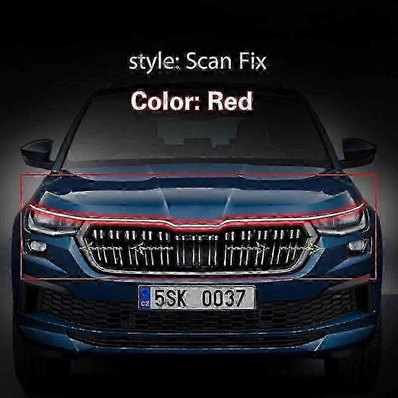 2025 Car LED Strip DRL Lights Kit For Skoda Kodiaq 2016-2023 Headlight Daytime Running lights 12V With Start Scan Decorative LampMotor Vehicle Lightin
