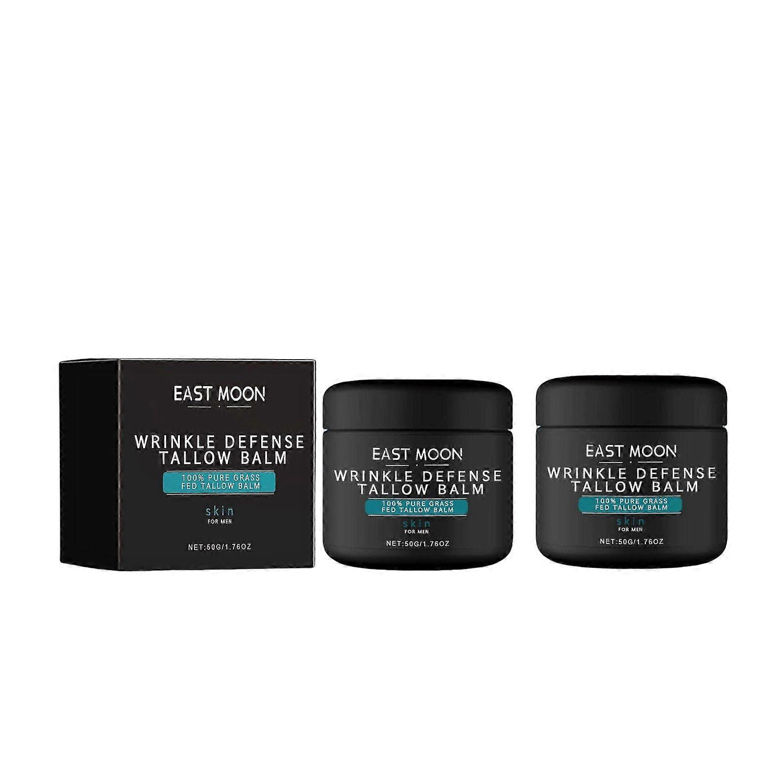 3X Anti-Wrinkle Cream for Men - Hydrating, Firming, and Revitalizing Tallow Balm to Fade Fine Lines