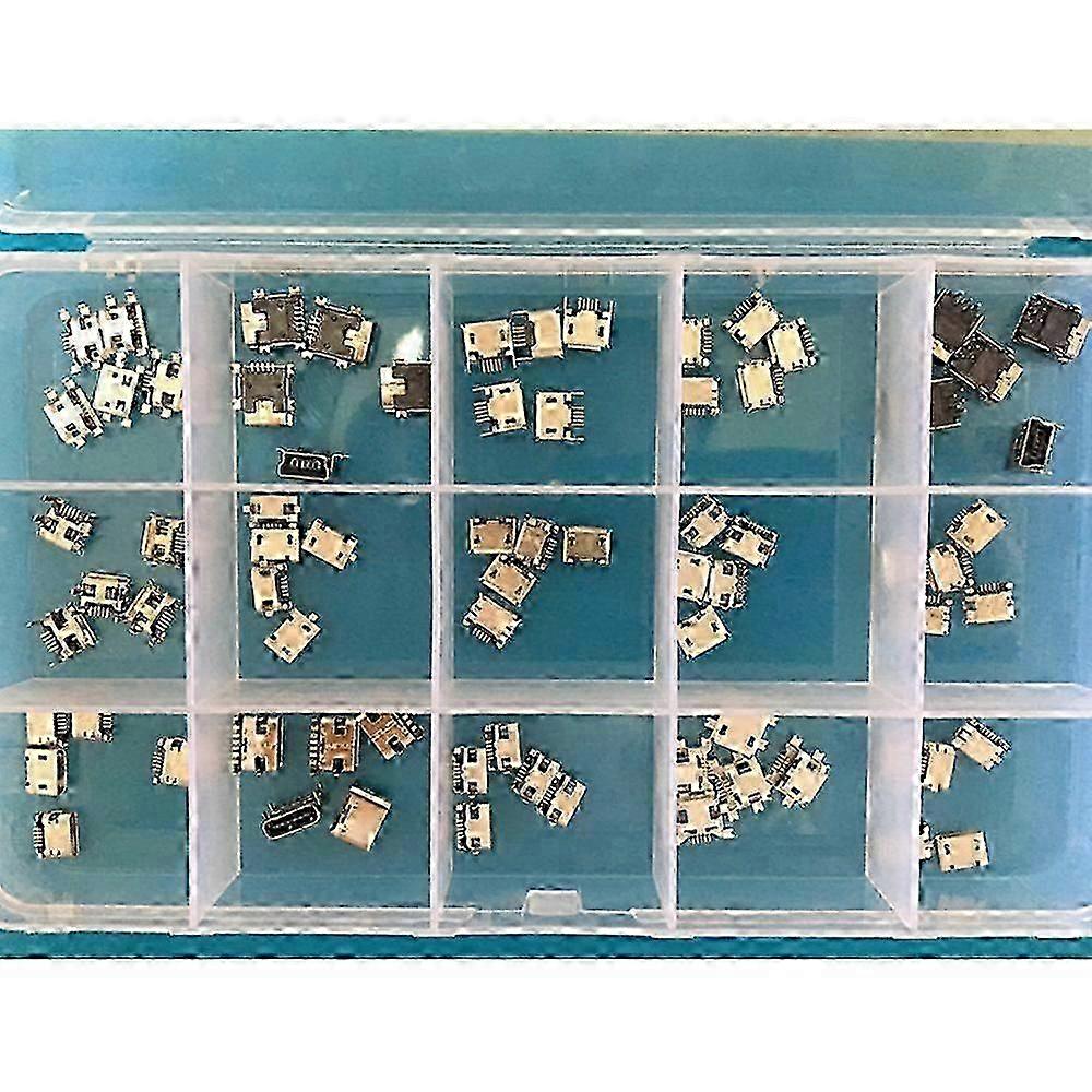 Multi-specification Micro USB Connector Pin Charge Female SMT Socket Jack Set