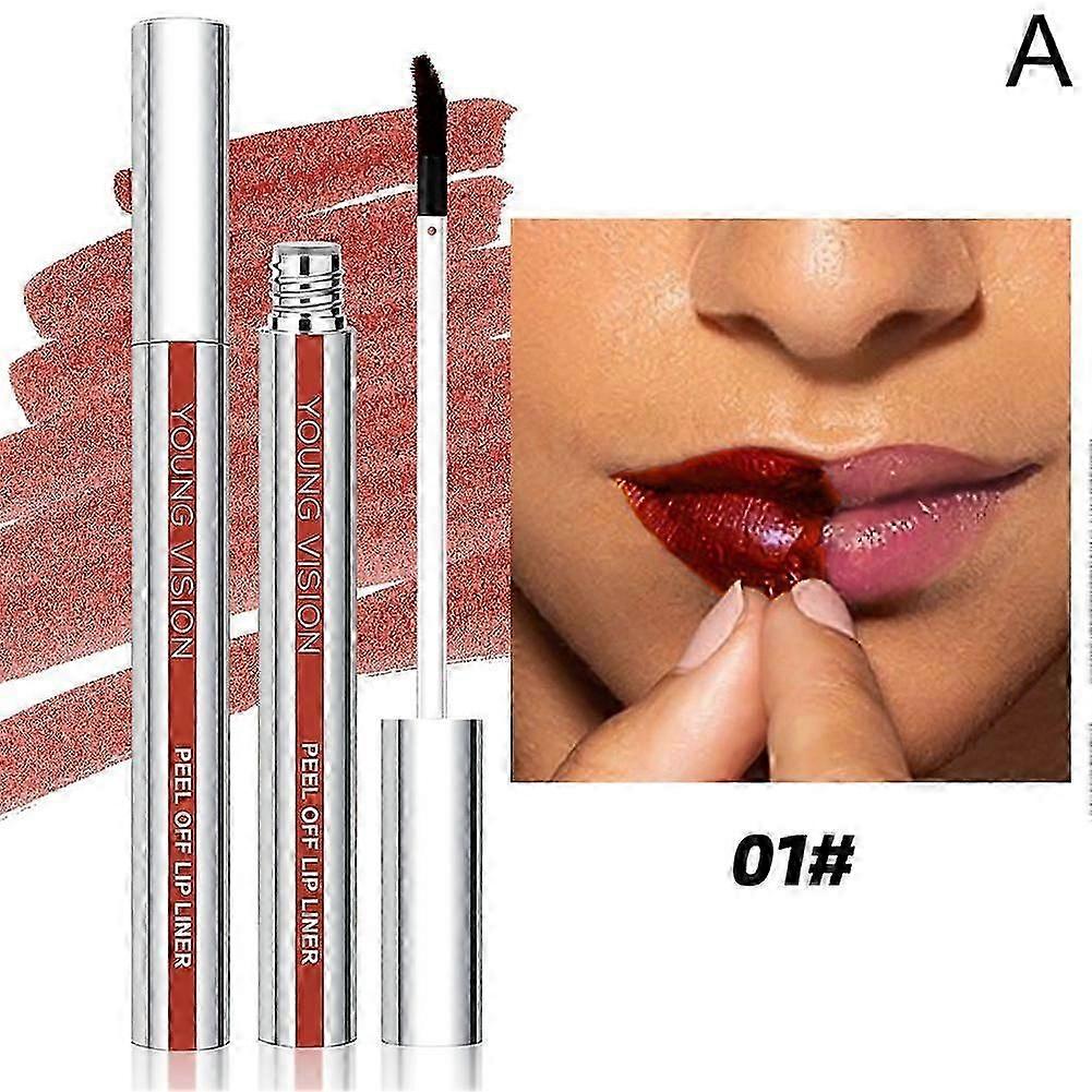 02(B)$YOUNG VISION Peel-Off Lipliner, matt, nicht verwischbarer Lipliner, Make-up-Stift