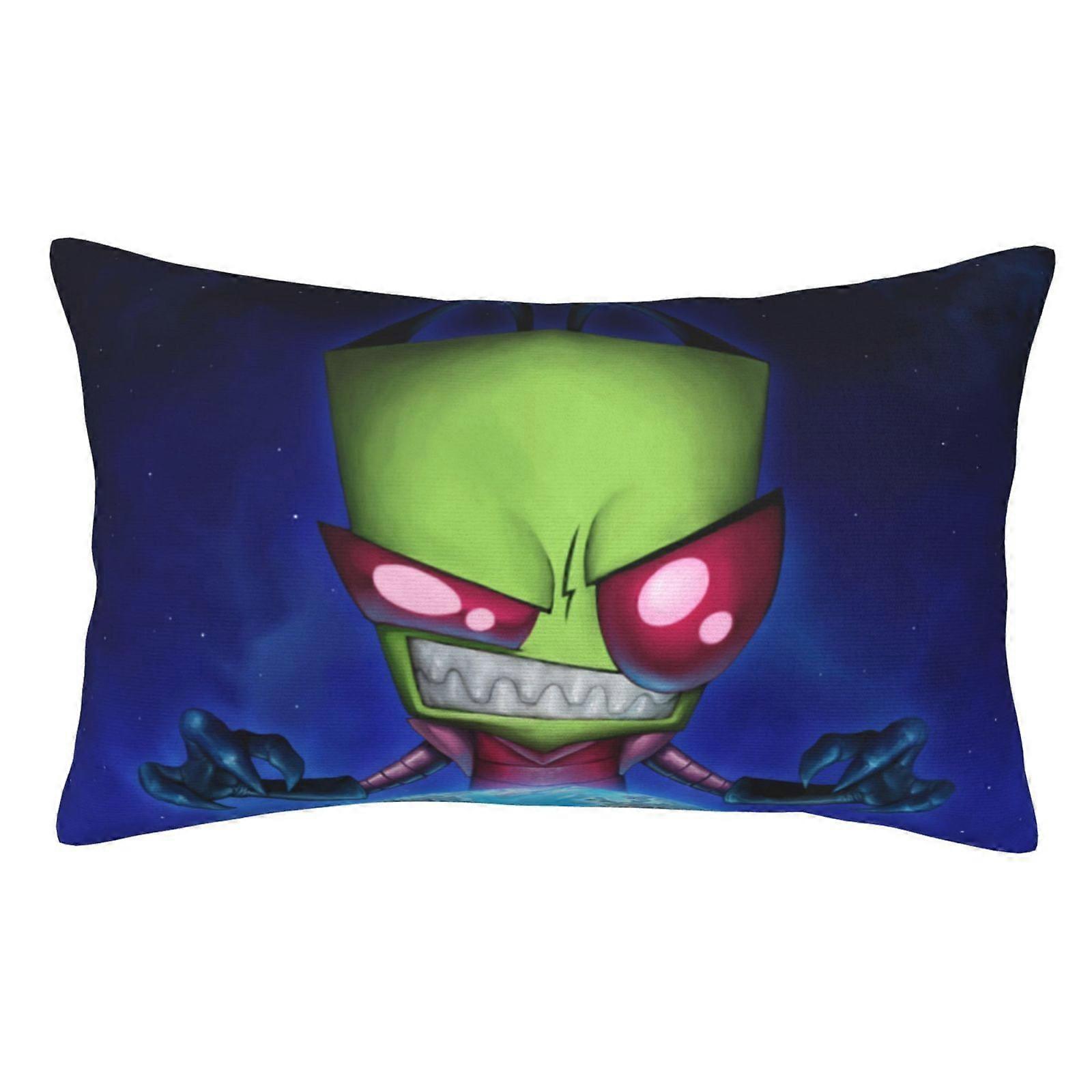 t1014 Invader Zim fronha almofada capas de almofada com zíper oculto fronha decoração para cama dormitório sofá sofá carro cBZT1014
