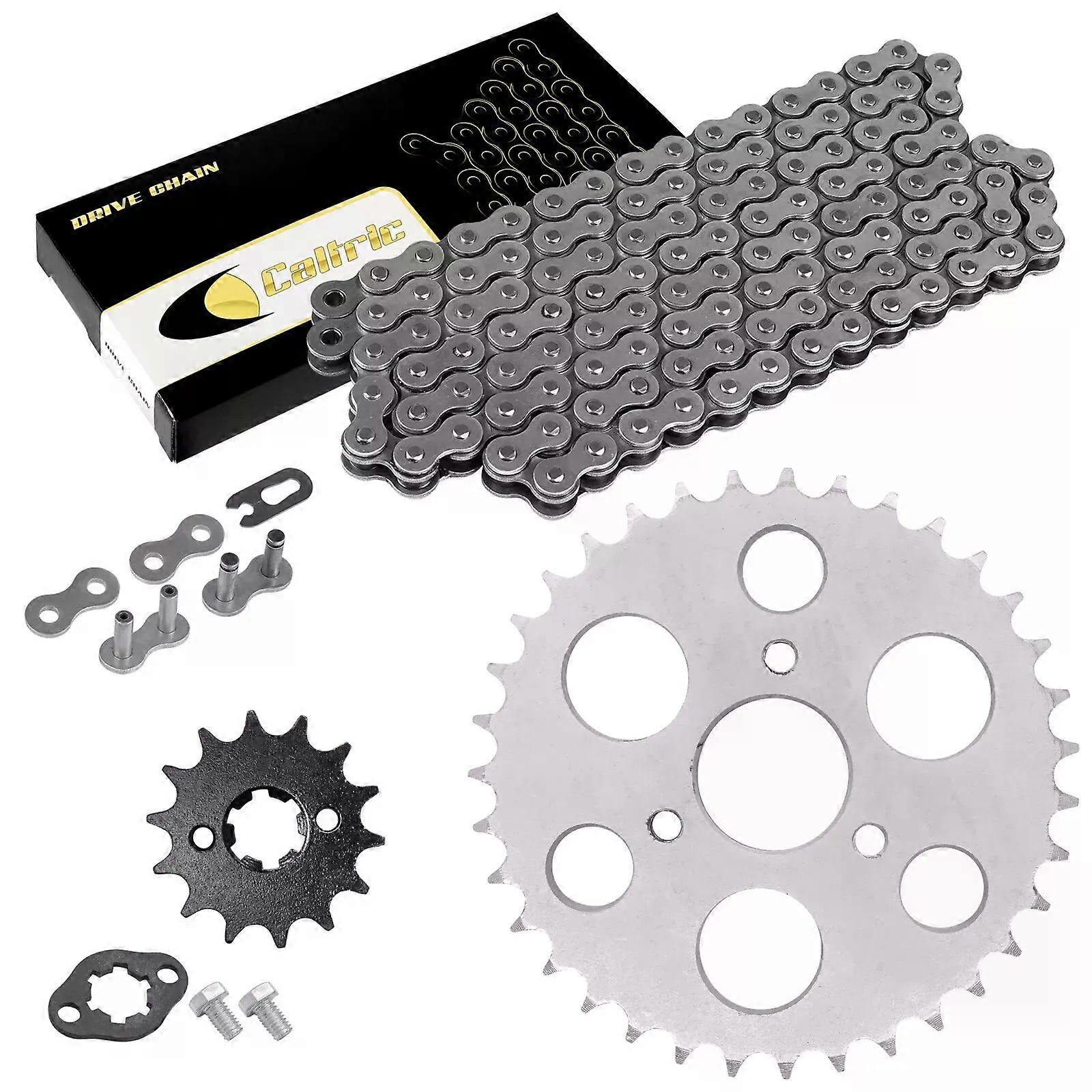 Drive Chain & Sprockets For Polaris Outlaw 110 2016-2023 428 Pitch 136 Link NO.50982