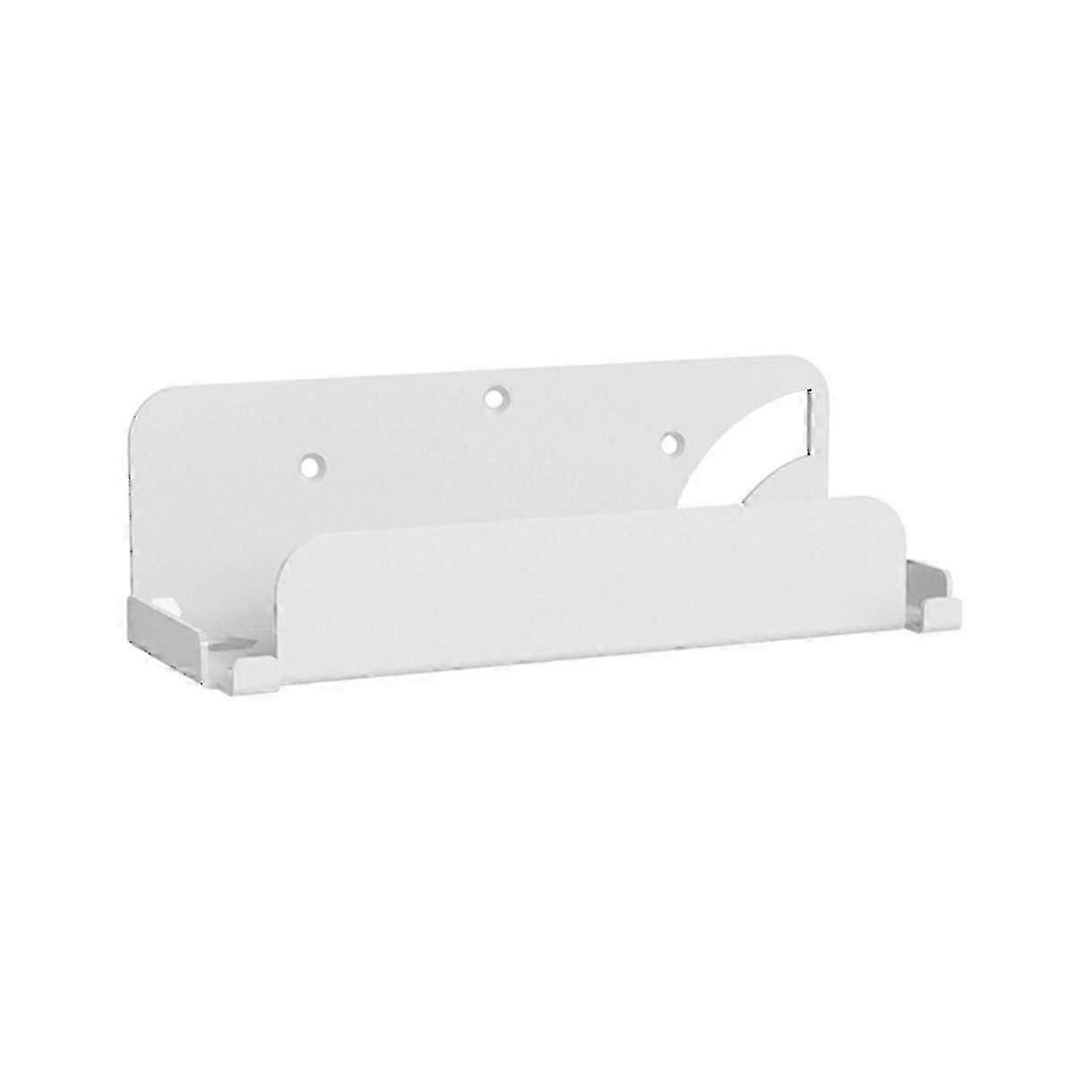 Wall Mounted Game Console Holder Bracket for Nintendo Switch - Sturdy White Design for Space-Saving Gaming Setup