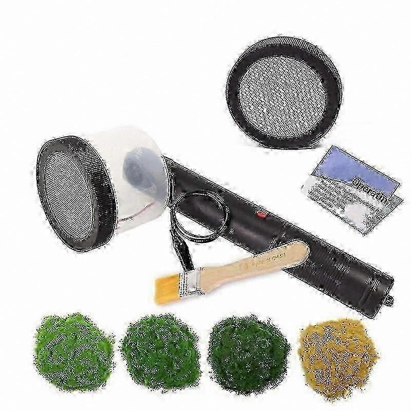 DIY Scenic Flocking Tool with Anti-Slip Grip - Mini Static Grass Applicator Kit for Model Landscaping