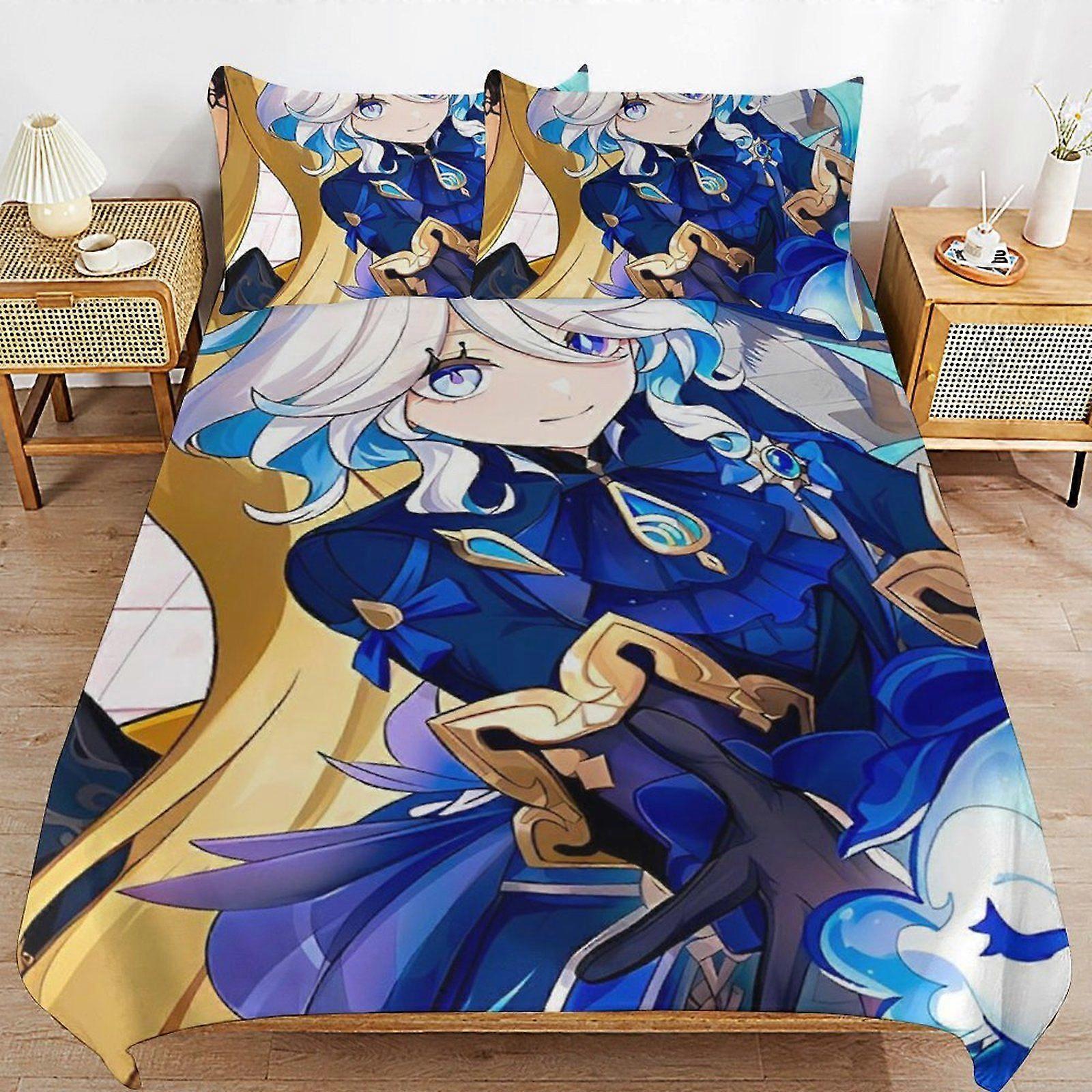 A369 GENSHIN IMPACT Premium Fabric Design Soft Feel Easy Zipper Closure Durable Duvet Cover Sets for Restful Nights N369