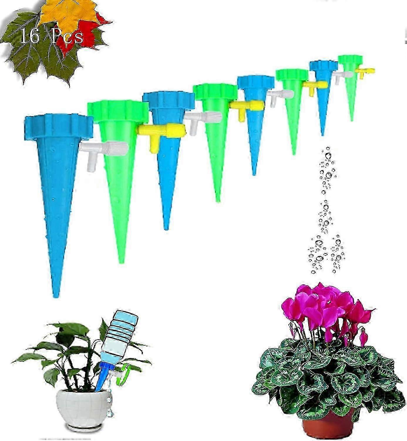 15-piece automatic watering kit with regulator valve to adjust water flow