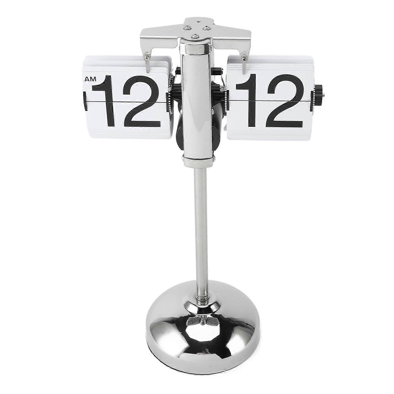 Automatic Page Flip Clock Expandable Pulling Rod Portable Antique Design Mechanical Flip Clock for H