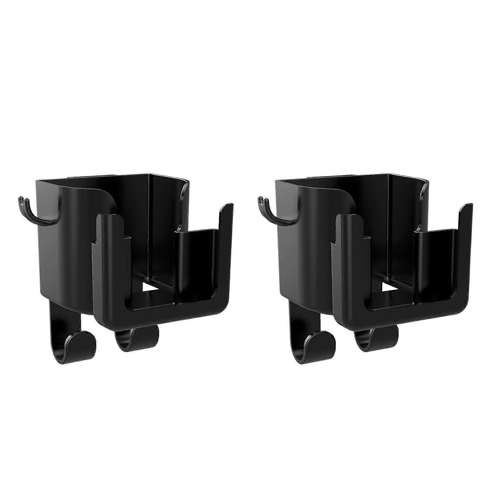 2X Large Capacity Car Rear Seat Storage Rack ABS Plastic Phone Navigation Bracket Easy To Install Stable