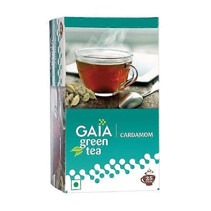 Зеленый чай с Кардамоном (25 пак, 2 г), Green Tea Cardamom,  Gaia