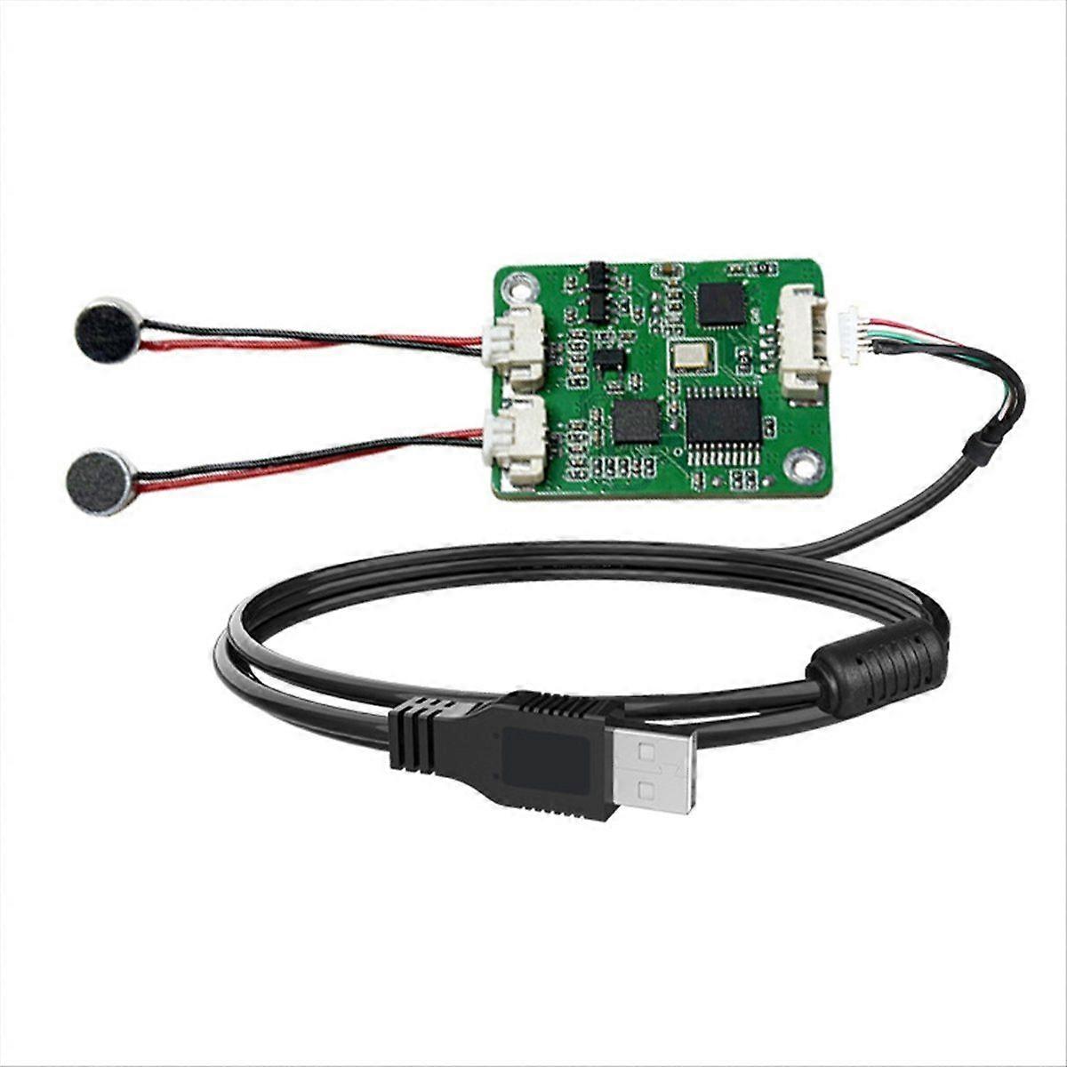 Dual-Microphone Matrix Noise Reduction Array AI Voice Interaction Reply Cancellation Voice Enhancem