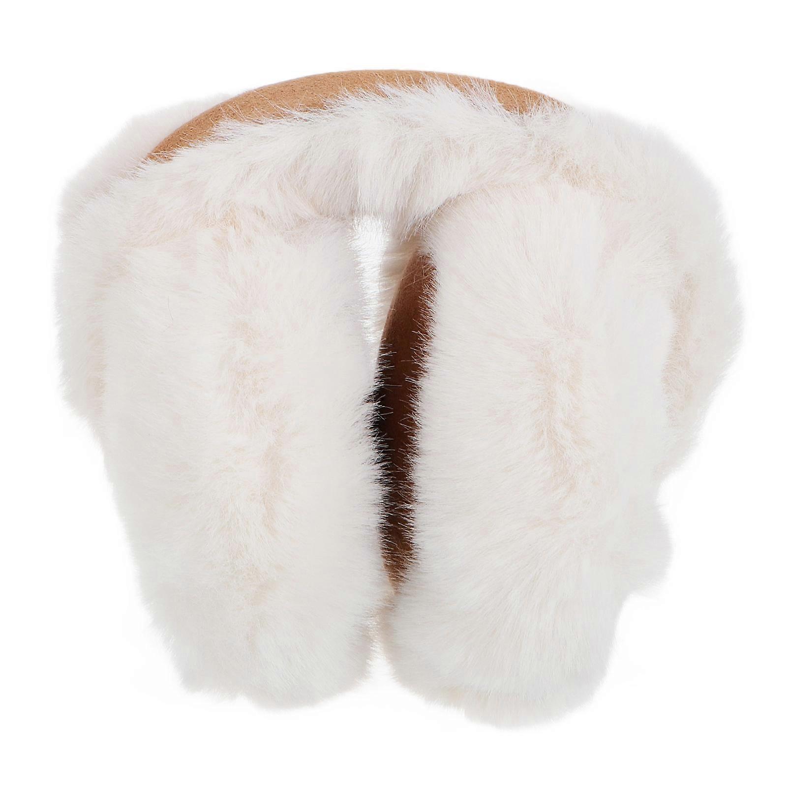 Winter Foldable Ear Warmers Over The Head White Warm Ear Protectors