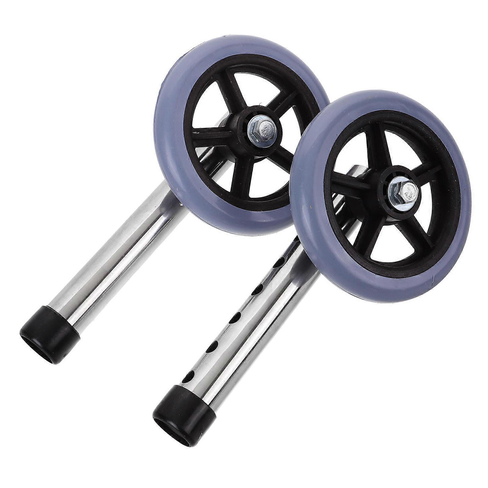 Walker Parts for Replacement Walking Frame Wheel Suitable for Elderly People in Nursing Home Multi Material with Sturdy Support 2Pcs