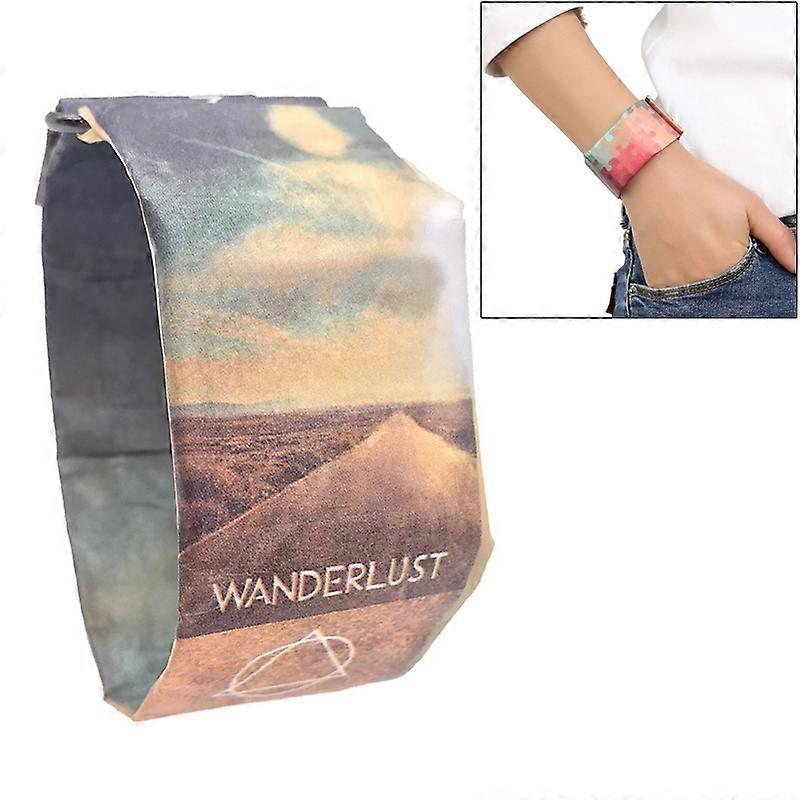 Travel Pattern Intelligent Paper Electronic Wristwatch