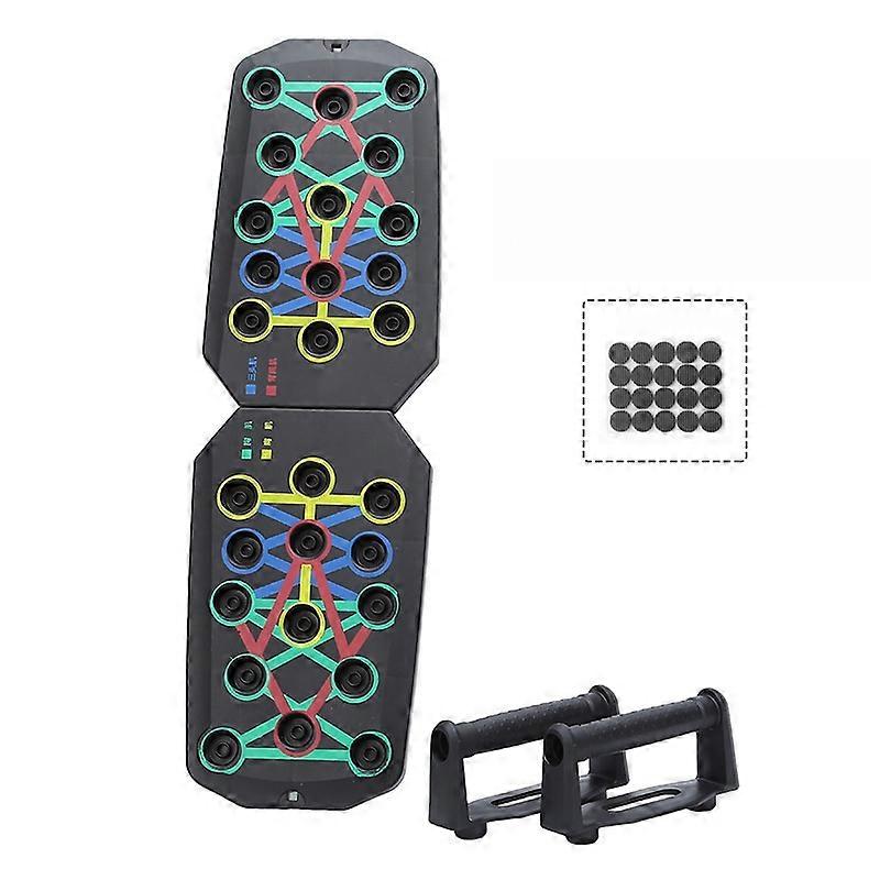 Portable Multi-Function Push-Up Board Set Foldable Push-Up Board 28 Mode Home Muscle Fitness Training Equipment