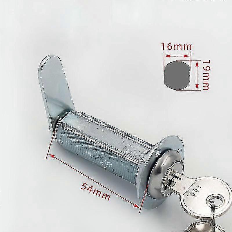 Extra long cam lock with key, weatherproof lock, 54mm