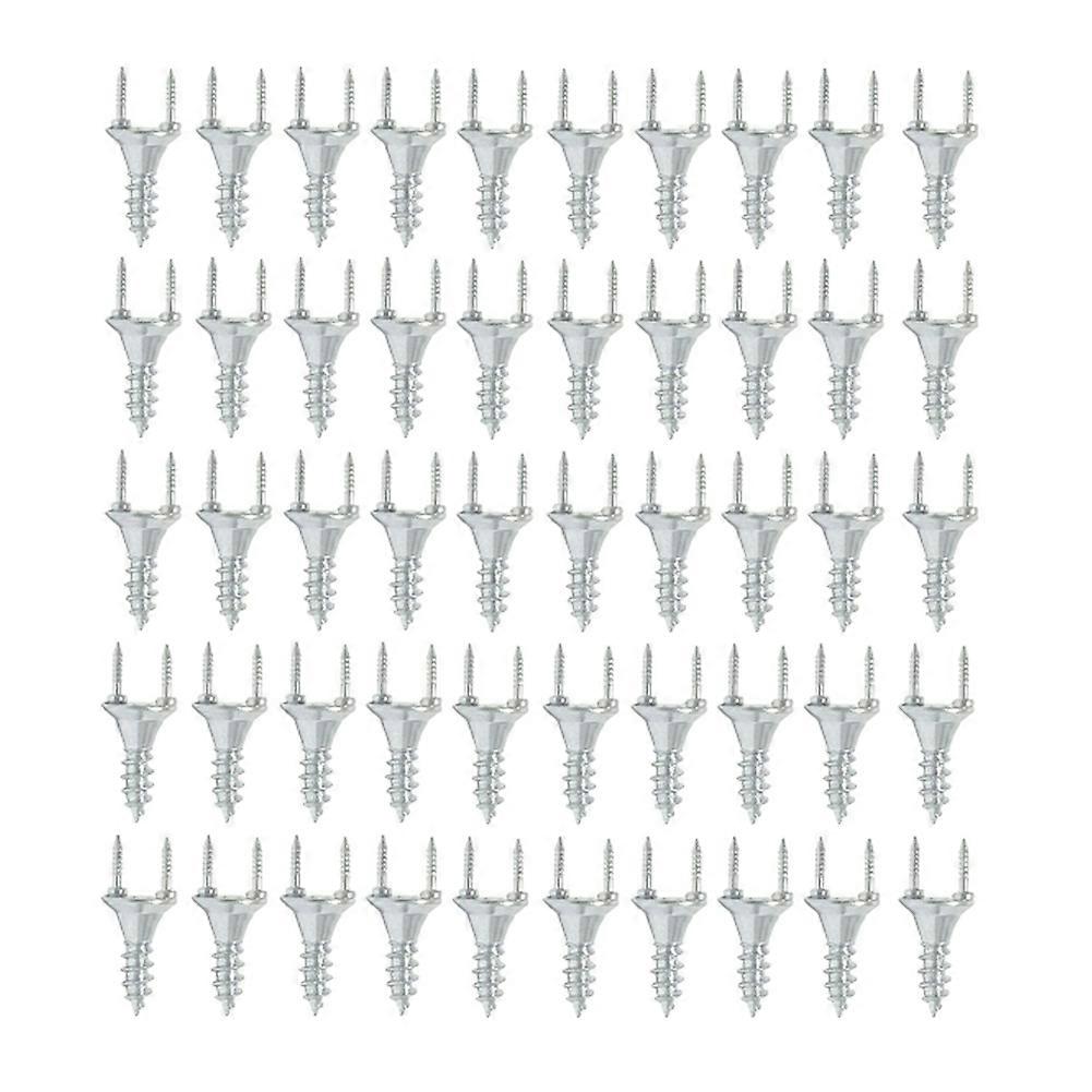 50PCS Seamless Nails Double-Headed Screw Solid Wood Baseboard