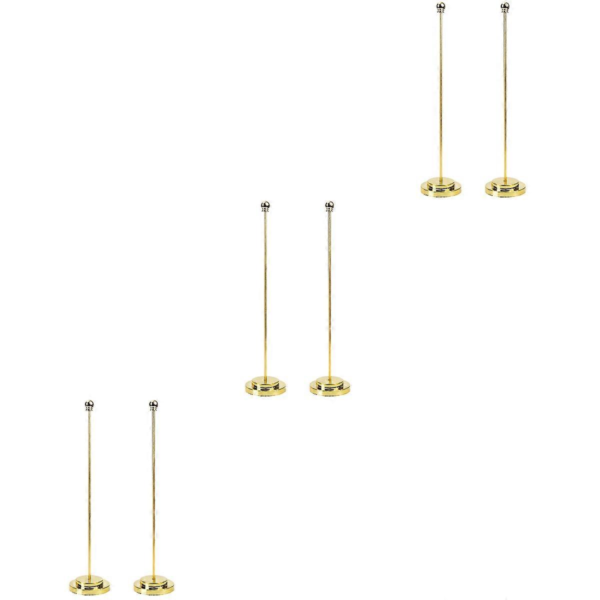 6 Pcs Table Flag Pole Table Decor Sturdy Flag Holder Retainer Holder Practical Flagpole Holder Office