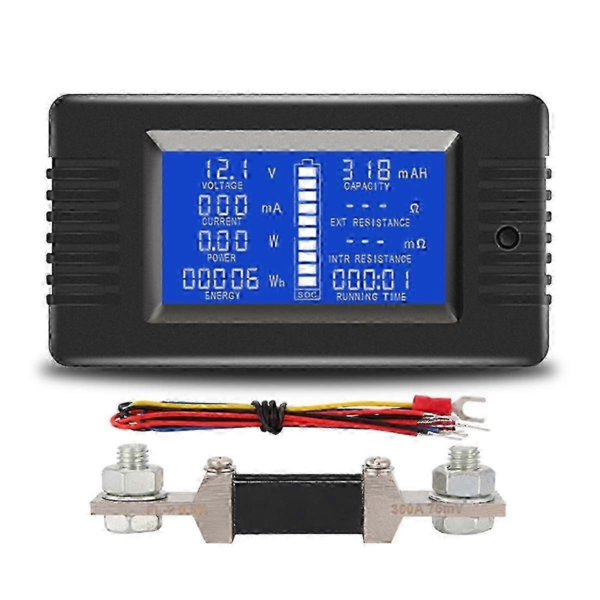 PZEM015 Digital DC 0-200V Voltage Current with 300A Shunt Car Battery Tester Voltage Meter Monitor js