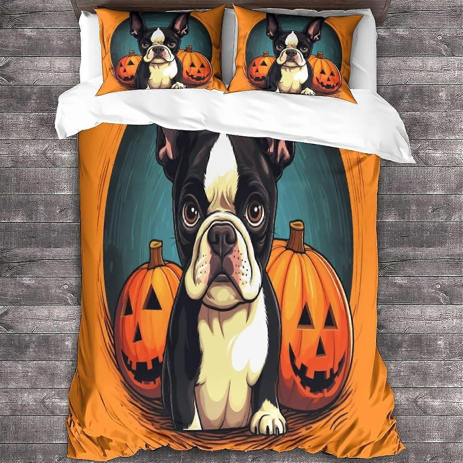 LikeEj غطاء لحاف مجموعة 3D نمط طباعة الفراش لحاف غطاء لحاف ، لينة ستوكات هالوين غطاء لحاف مزدوج