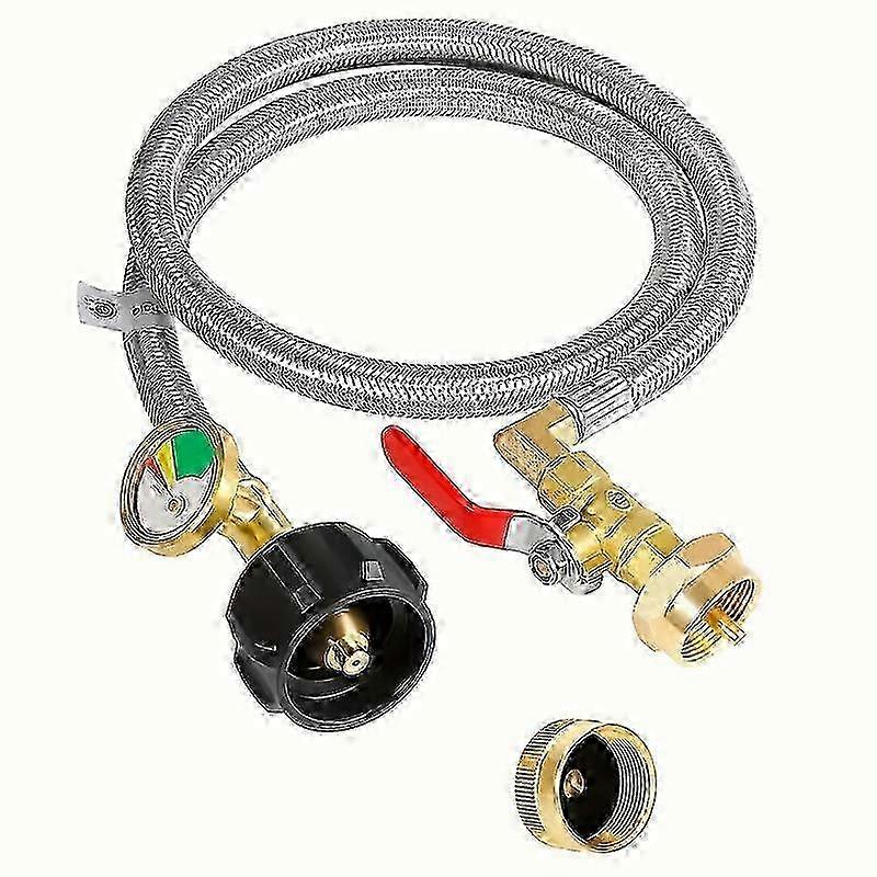 w Propane Refill Adapter Hose For 1 Lb Tanks 3FT Propane Tank Refill Adapter Rubber Hose With Pressure