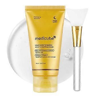 Turmeric Peel-Off Mask - with Brush, 75ml, Hydrating, Fruit Extract, Night Use