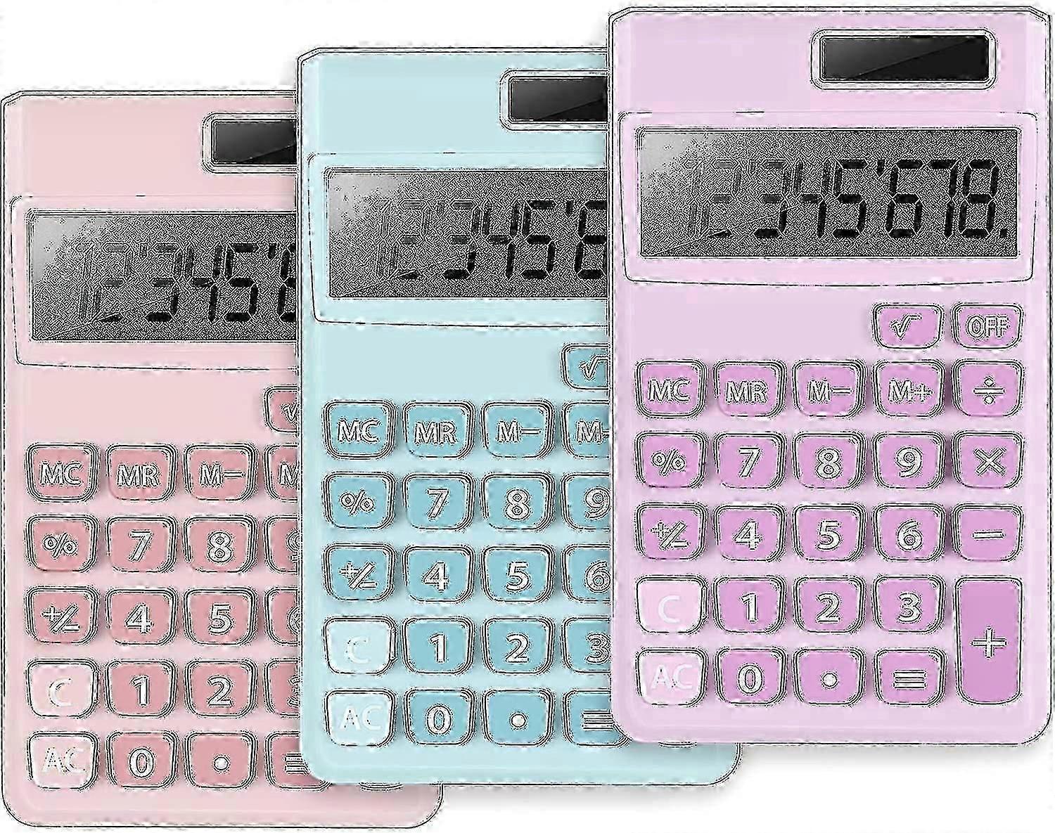 Mini Calculator Pocket Size Calculator Electric Digital Desktop Calculator With 8-digit Lcd Display