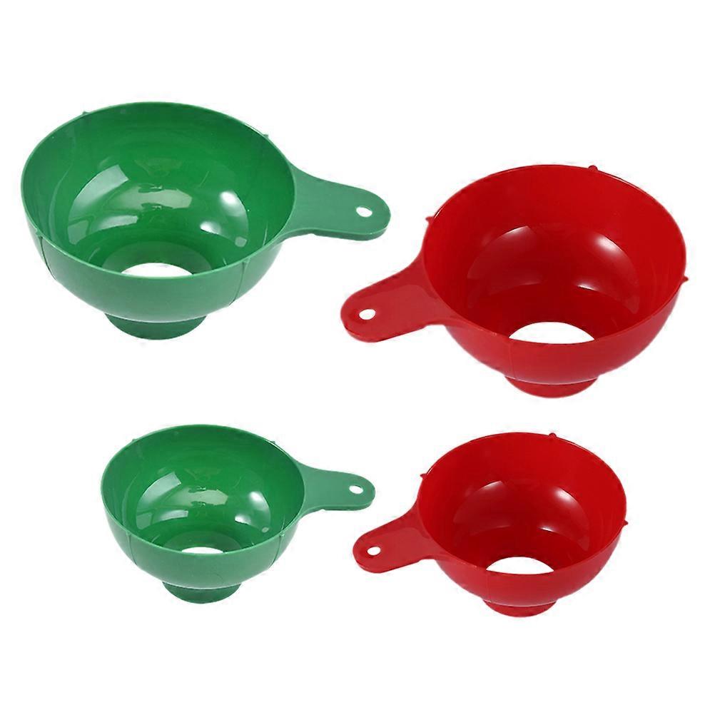 Plastic Wide Mouth Funnel for Kitchen Use for Liquid Transfer 4Pcs