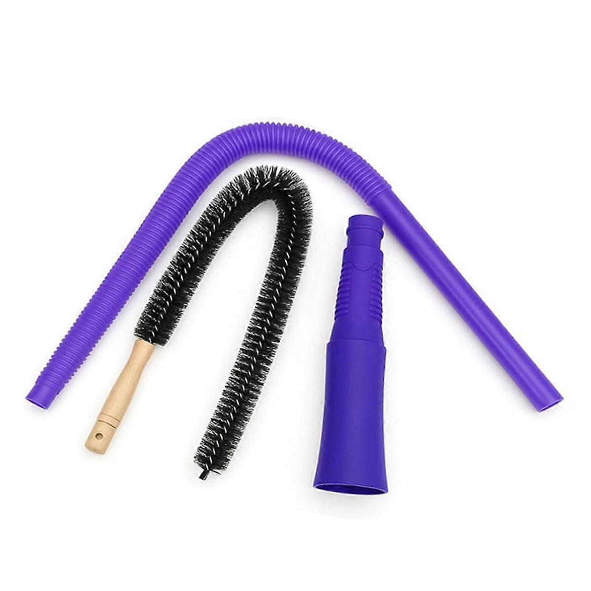 Dryer Vent Cleaner Kit with Vacuum Attachment Connector Lint Brush