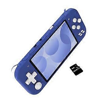X20 Mini Arcade Gaming Console 4,3 tommer HD-skærm bærbar konsol 8GB Mini Game Machine Blå