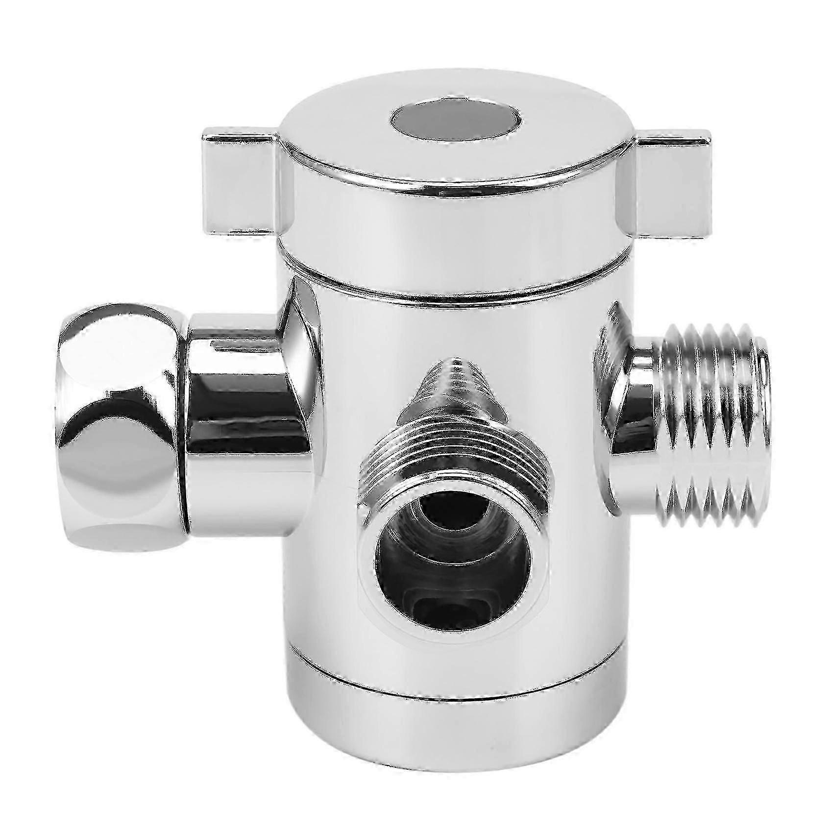 1/2 tum 3-vägs T-adapter Toalett Bidé Bad Duschhuvud Arm Monterad Avledare Ventil Tw, Happy Hehe Ma