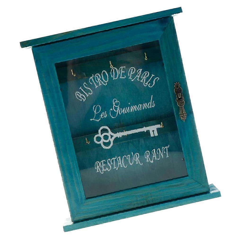 1Pc εσωτερικό κουτί αποθήκευσης Κλειδιά Holder Box Wall-mounted Box Vintage Storage Case