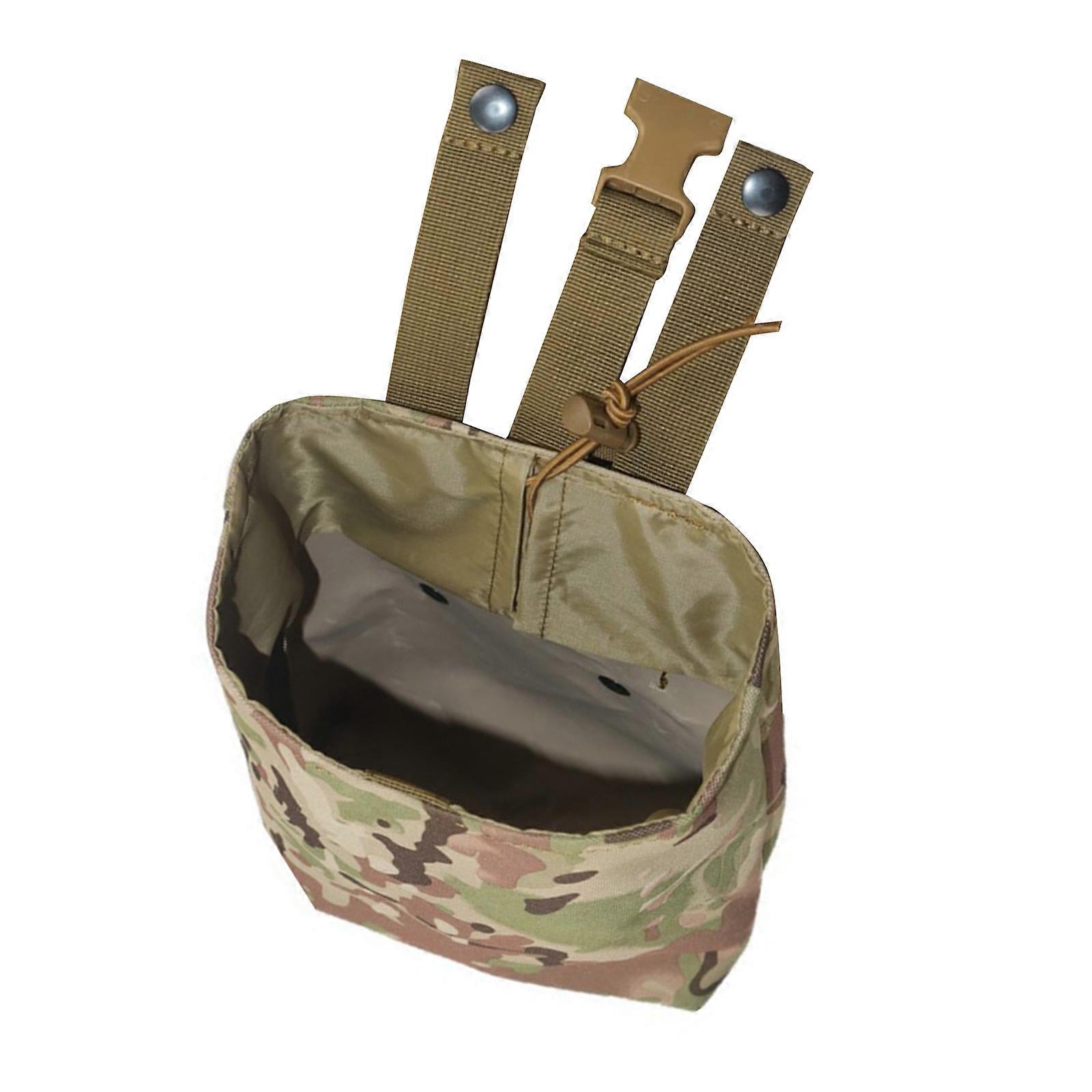 Roll Up Dump Pouches Tactic Large Folding Mag Dump Pouch Dump Pouch Drawstring Magazine Utility Pouch Folding Waist Bag  camouflage