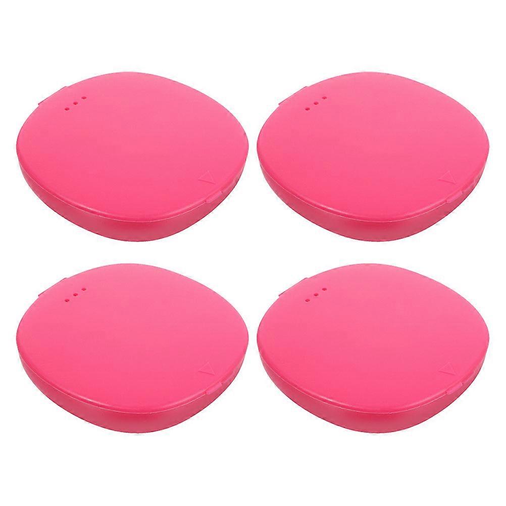 Carrier Box for 4Pcs Plastic Cups Storage Pink