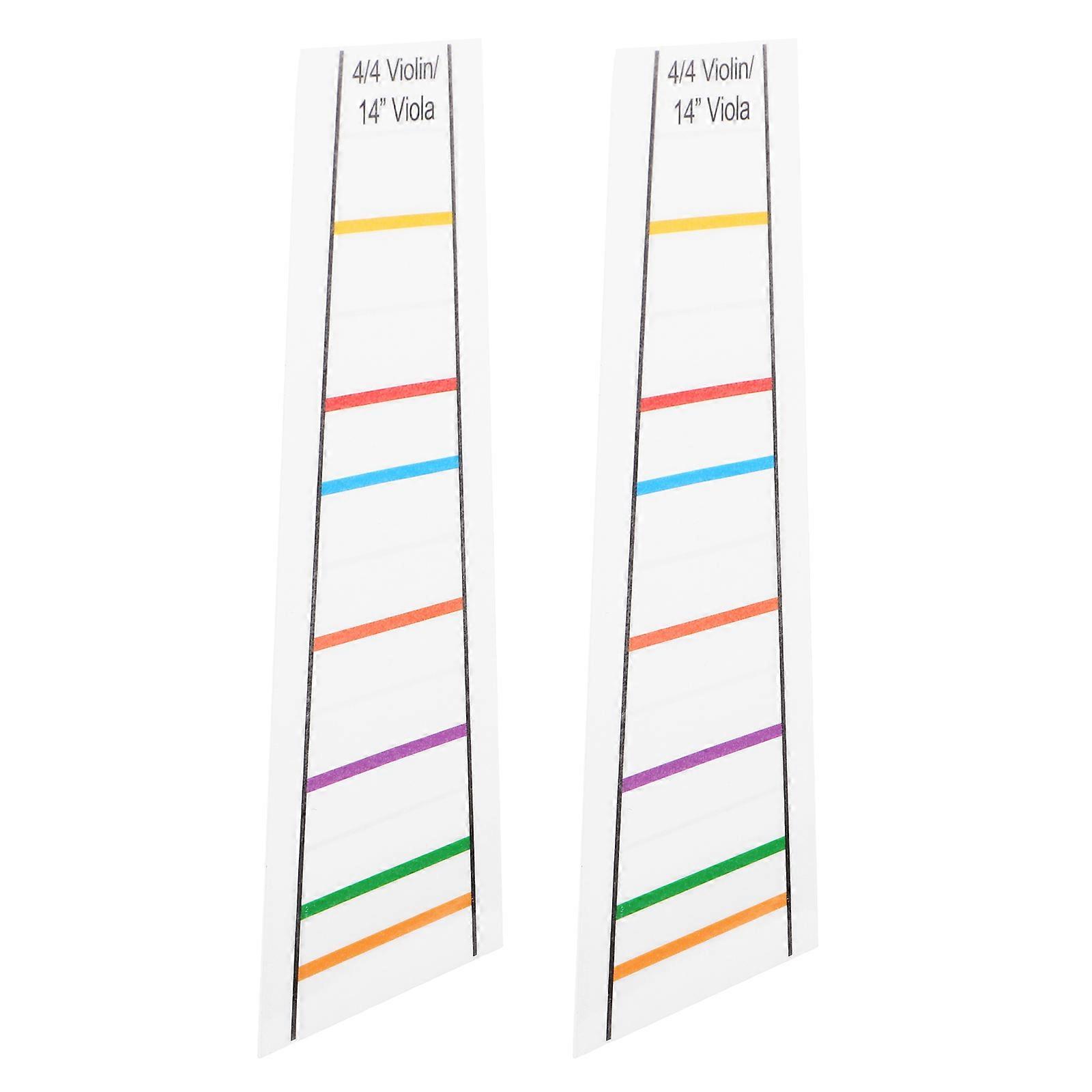 Transparent Finger Guide Sticker for Violin Beginners to Learn Placement 2Pcs