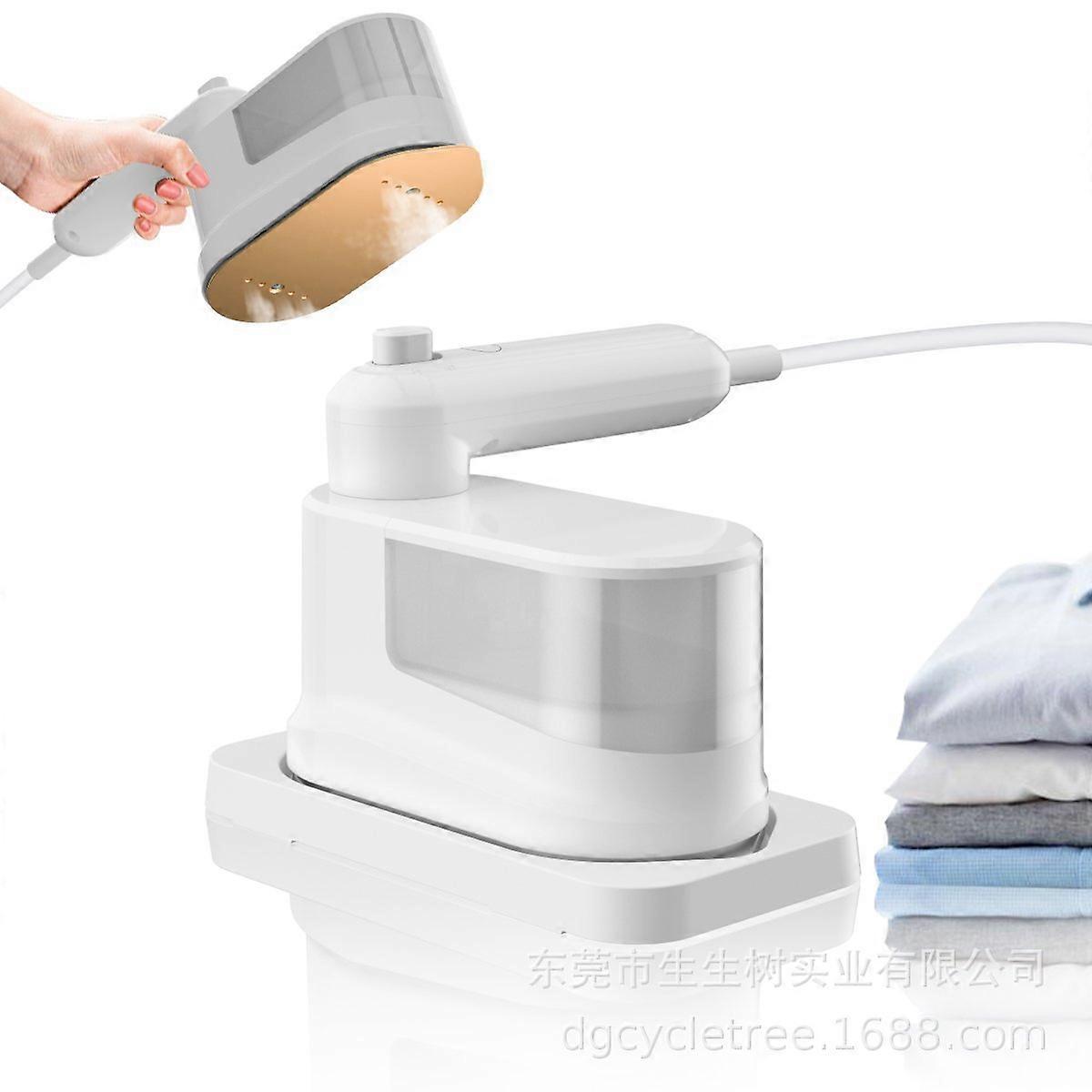 Steam garment steamer with pressurized pulse function, small portable steam iron for home use, ironing brush