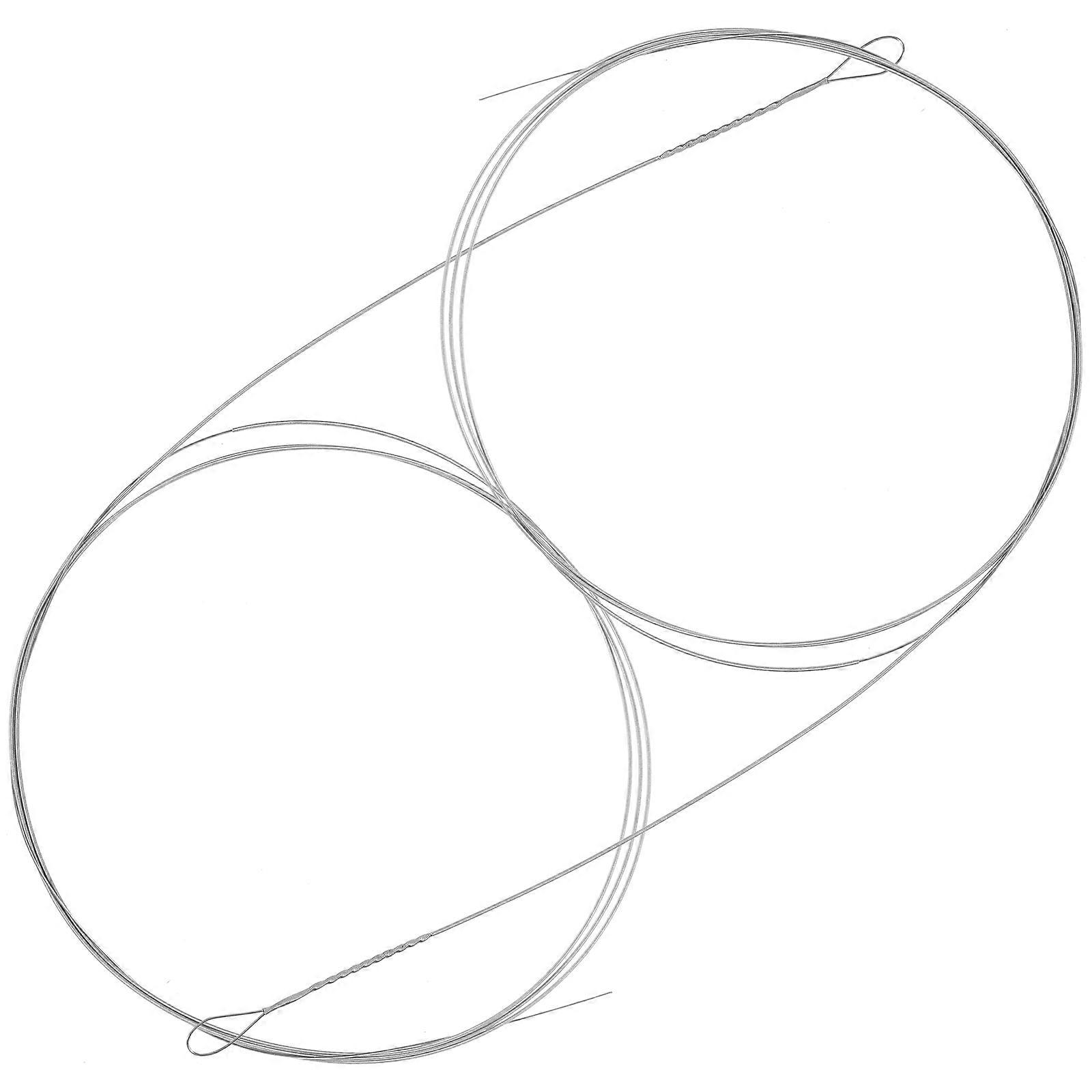 Silver Dulcimer String Replacement for Dulcimer 2Pcs Steel Instrument Strings