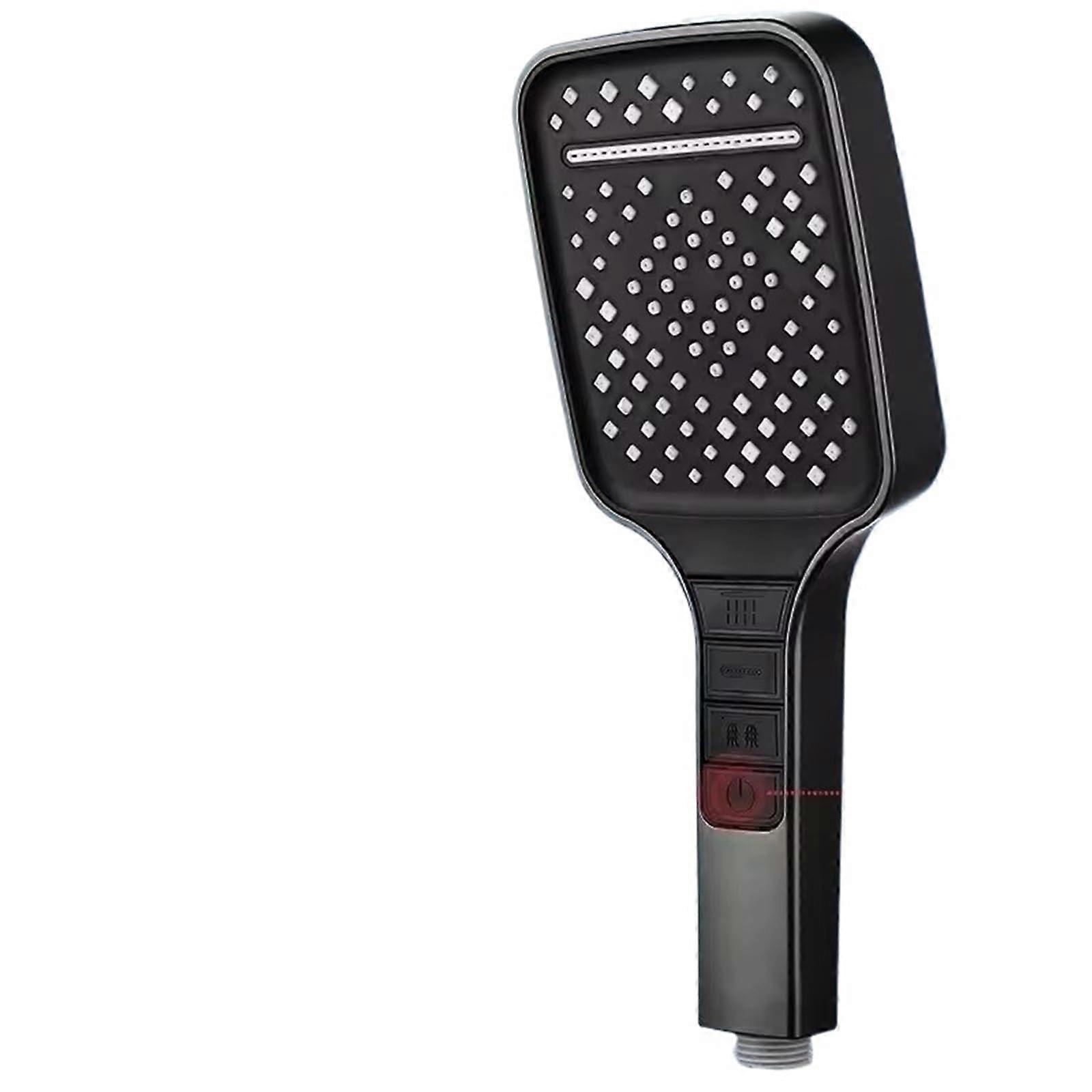 Handheld Shower Head with 7 Spray Modes,  Pressure Flow and Water Saving Design  Black