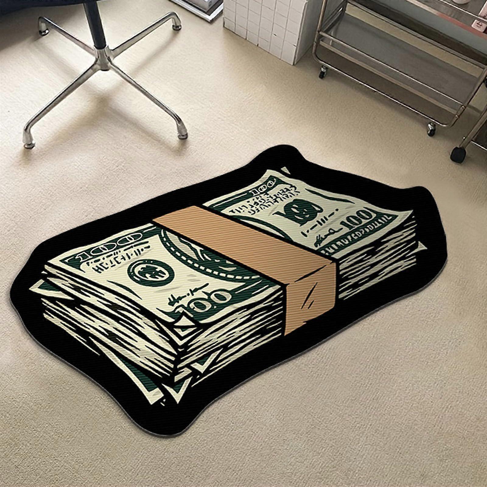 Money Rug 100 Dollar Bill Bedroom Rug with Bold Graphic Design and NonSlip TPR Backing A1