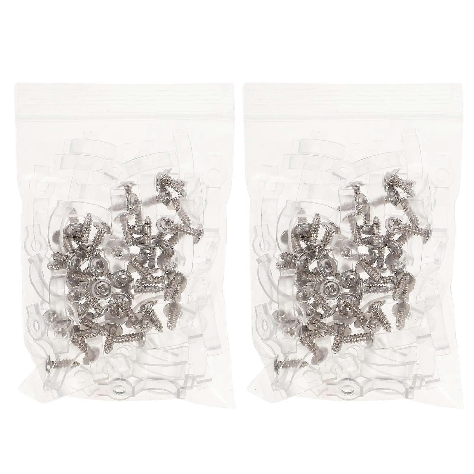 LED Strip Lights Clips for Light Strip Fixing 100Pcs Durable ABS Clips