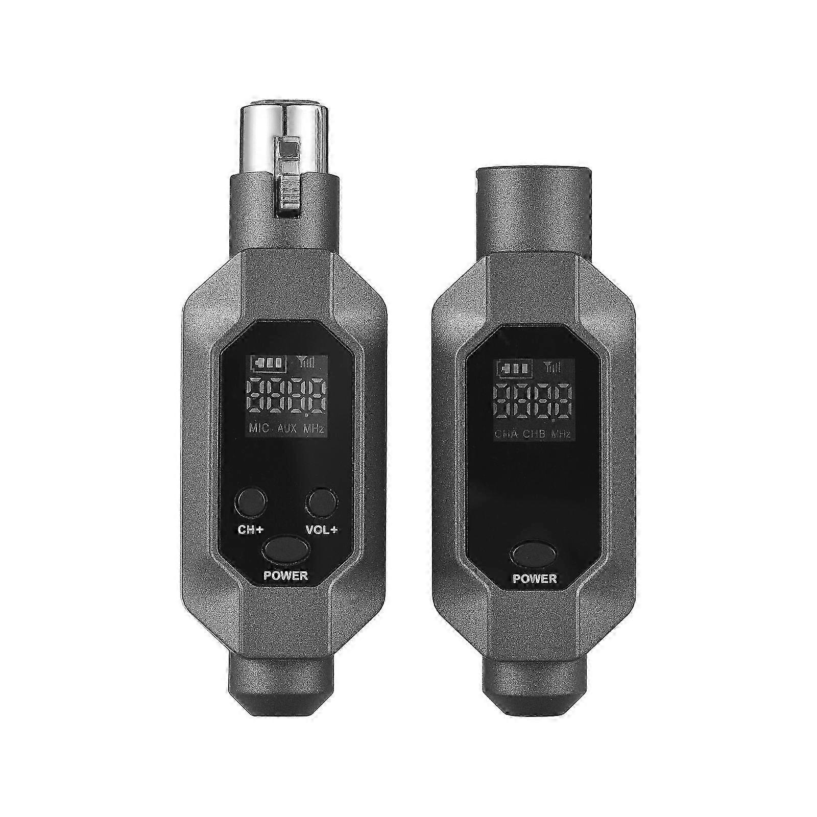 2025 Microphone Wired to Wireless Xlr Transmitter and Receiver UHF Wireless Mic