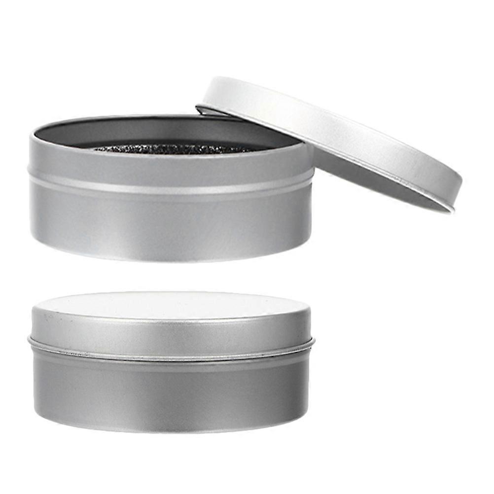 Makeup Brush Cleaner Pad for Cleaning 8Pcs with Durable Iron Storage Box