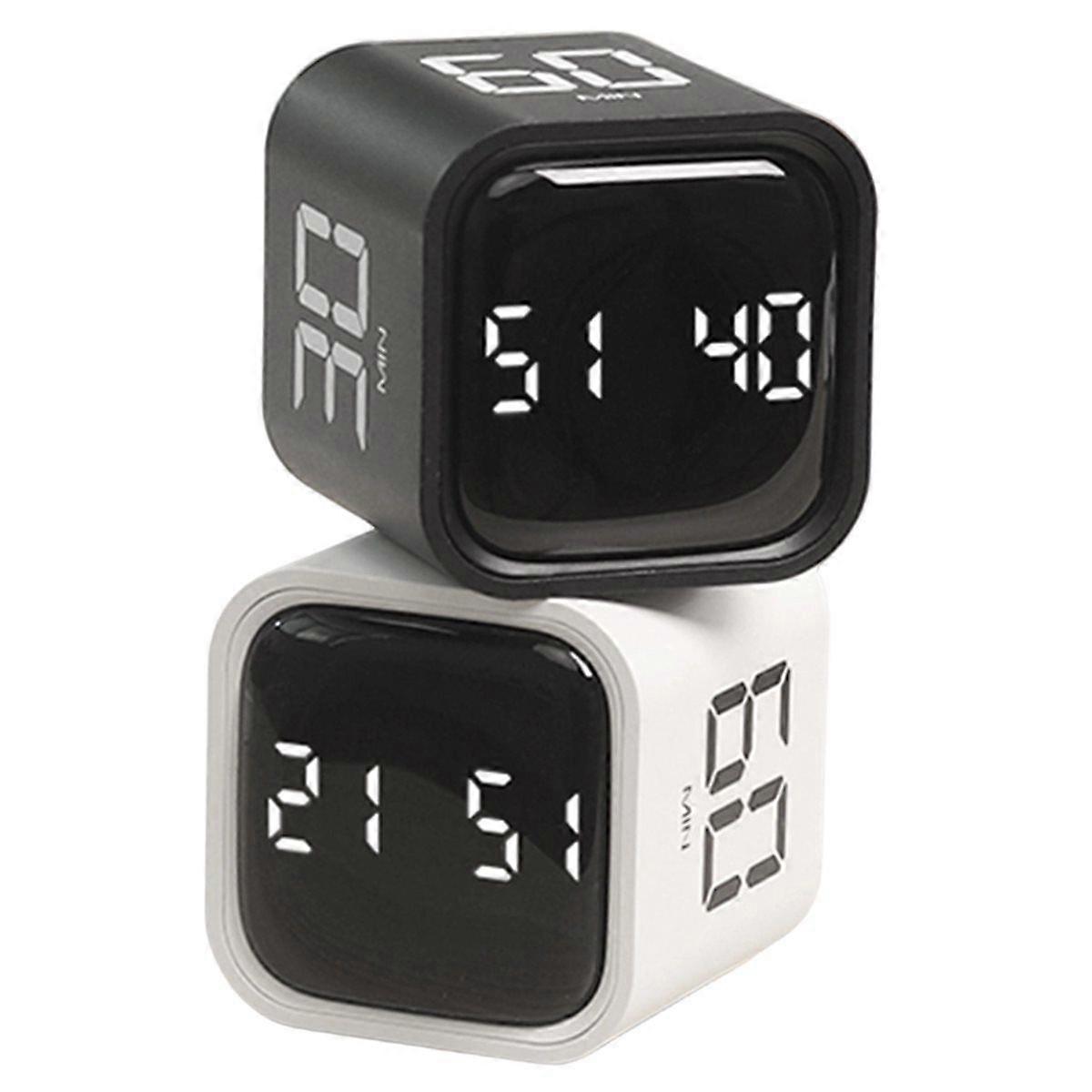 Square Timer,Rotation Timer,5/10/30/60 Minutes and Custom Countdown,Productivity Timer,for Tasks,Work,Study 2pc
