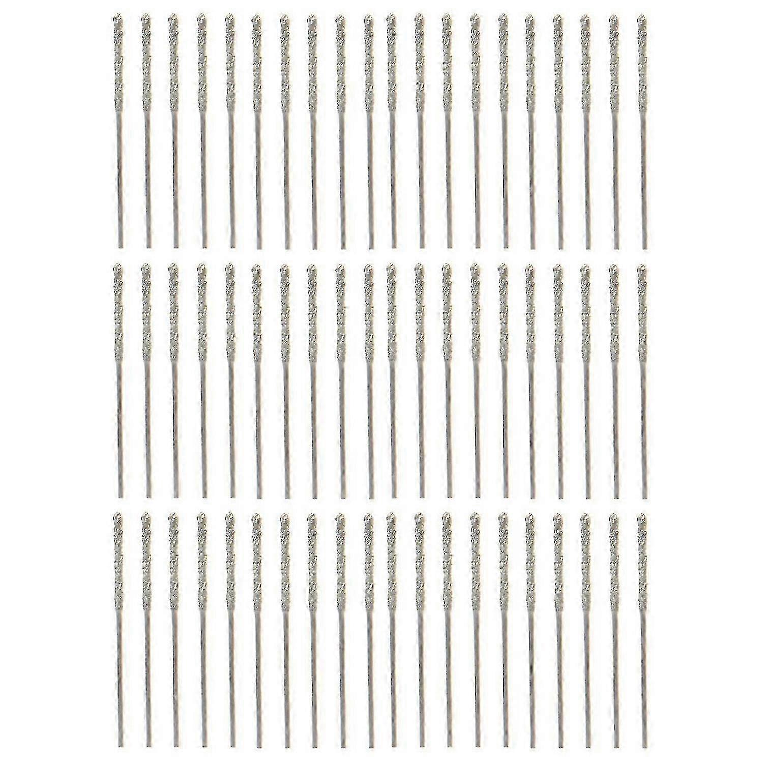 20 0.8mm diamond-coated pointed twist drill bits